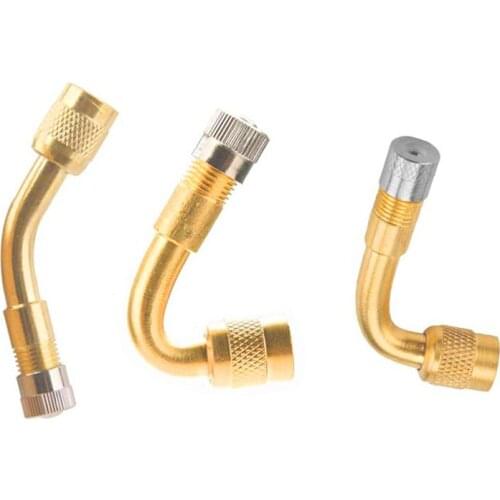 45/90/135 Degree Air Tyre Valve Brass Air Tyre Valve Schrader Valve Stem with Extension Adapter for Car Truck Motorcycle