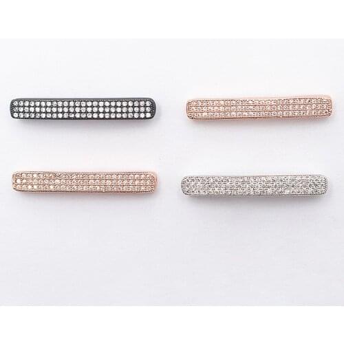 Jewelry making materials Bracelets Necklaces Earrings Accessories Micro Pave Zircon Connectors Ladies Men Accessories Wholesale