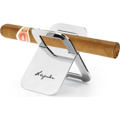 Lafuli Cigar Holder Metal Foldable Cigar Display Bracket Stand Rack Portable Tabacco Cigarette Smoking Accessories Mens Gift