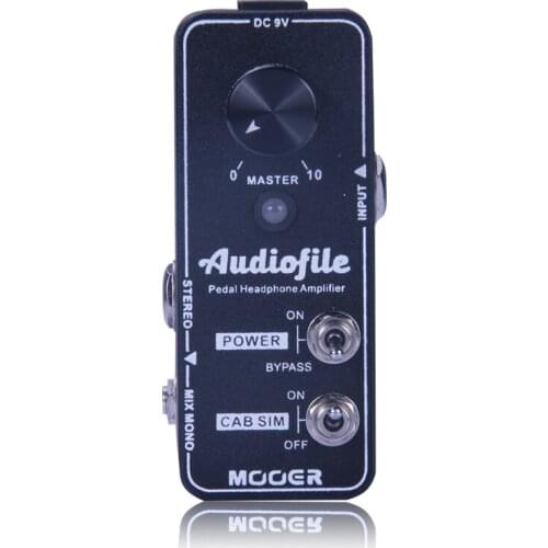 MOOER Audiofile Headphone Amplifier Effect Pedal Built-in Analog Speaker Cabinet Simulation True Bypass Full Metal Shell