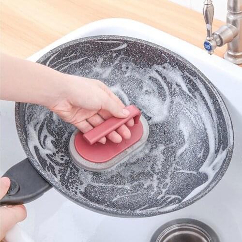 Strong Decontamination Kitchen Emery Magic Brush Sponge For Cleaning Pot Pans Glass Tile Dish Washing Spong Clean Accessories