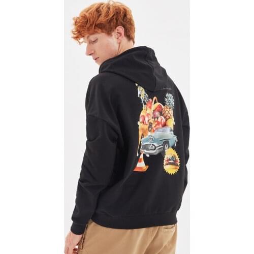 Trendyol Men Oversize Hooded Sweatshirt TMNAW22SW0333