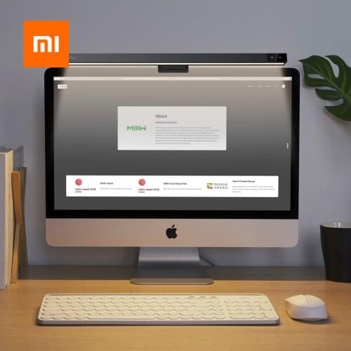 Xiaomi MIIIW Stepless Dimming Eye-Care Desk Lamp Computer PC Monitor Screen Bar Hanging Light LED Reading USB Powered Lamp