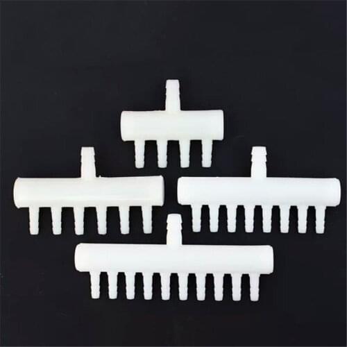 4 6 8 Way Outlets Plastic Divider Oxygen Splitter Aquarium Fish Tank Air Flow Lever Valve Fr Pond Air Pump Connector