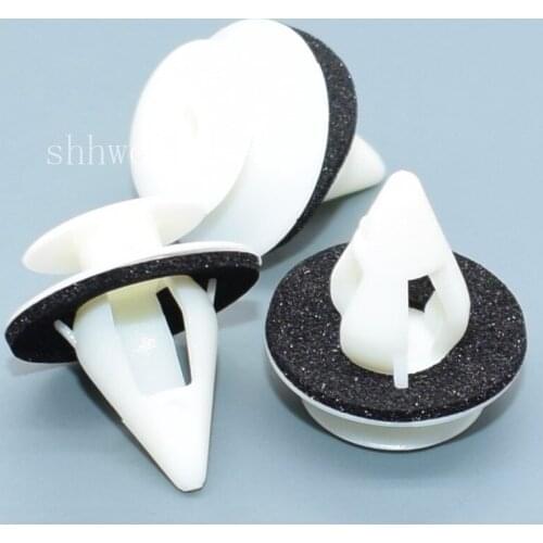 Shhworldsea 100PCS Door Panel Rocker Moulding Retainer For Toyota 67771-12070 For Lexus SC300/400 Auto Plastic Fastener Car Clip