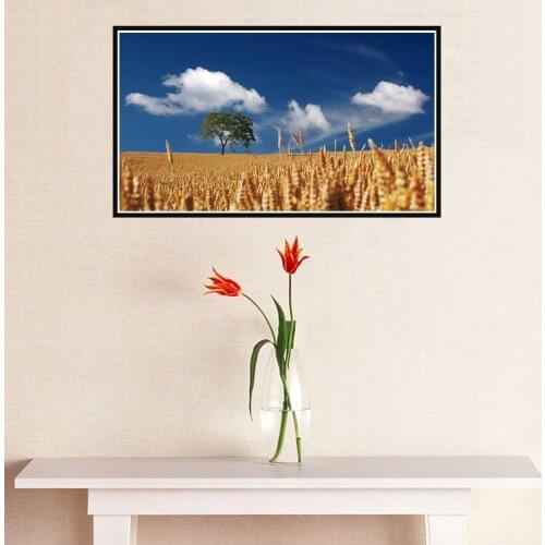 Wide Field Grain Sun Poster Canvas Print Painting Wall Art Living Room Home Decoration