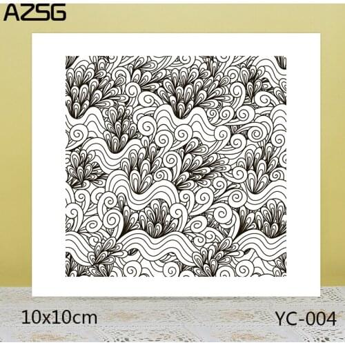 AZSG Spray Clear Stamps/Seals For DIY Scrapbooking/Card Making/Album Decorative Silicone Stamp Crafts