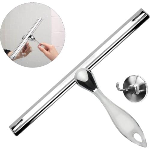 Stainless Steel Window Cleaner Glass Dust Wiper Wash Scraper Squeege Magnetic Brush Washing Household Kitchen with exceptional