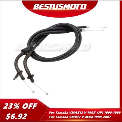 Motorcycle Throttle Cable For Yamaha VMAX12 V-MAX (JP) 1990-1999 VMX12 V-MAX 1200 VMAX1200 Vmax 1200 1988-2007