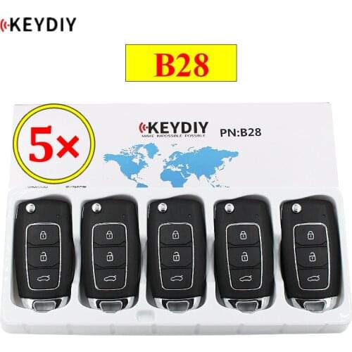5pcs/lot KEYDIY B series B28 3 button universal KD remote control for KD200 KD900 KD900+ URG200 KD-X2 mini KD