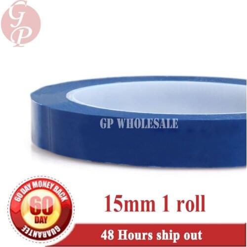 1 roll (15mm*66M*0.06mm) PET High Temperature Insulating Anti-Flame Adhesive Mylar Tape for Transformer blue