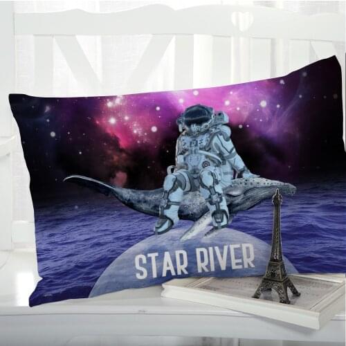 1pc Cartoon Childrens Pillow cover Pillow case Bedding Pillowcase Pillowcovers decorative 3D for kids baby Space RIVER