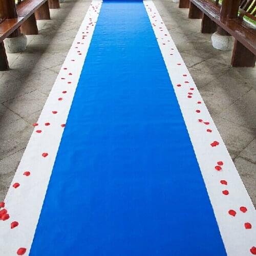 20 Meters/roll Royal blue Wedding Theme Nonwoven Fabric Carpet Aisle Runner For Wedding Party Decoration Supplies Free Shipping