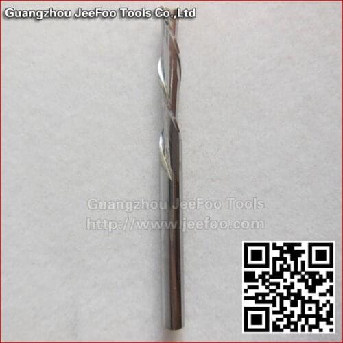3.175*17 (A serie)Jeefoo down cut,left-helical two flutes bits,cnc tools/ router bits /end mills ,for Acrylic , MDF,PVC,Aluminum