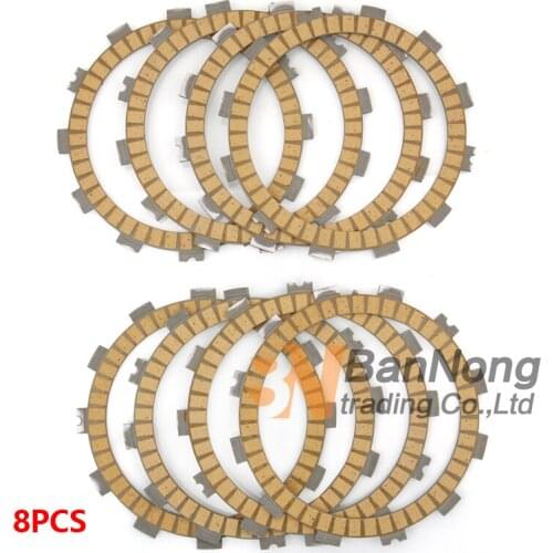 8PCS Motorcycle Paper base Clutch Friction Discs Plates For Kawasaki ZX-6R ZX 6R ZX636 2013 2014 2015 2016 2017