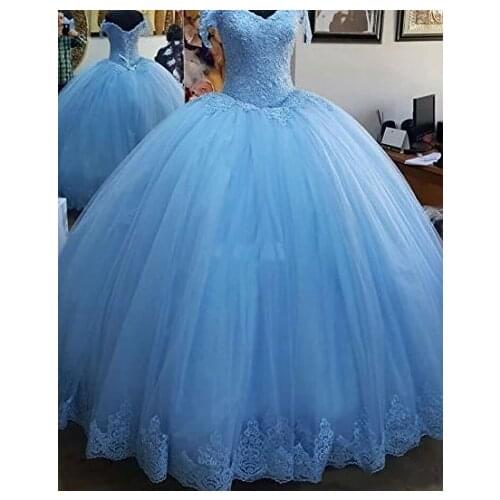 ANGELSBRIDEP Ball Gown Quinceanera Dresses Charming Appliques Corset Full-Length Womens Sweet 16 Debutante Gowns Hot Sale 2021