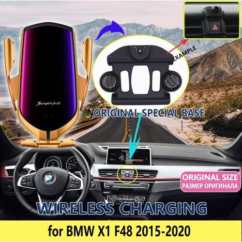 Car Mobile Phone Holder for BMW X1 F48 2015 2016 2017 2018 2019 Support Bracket Accessories for iphone Samsung Huawei Xiaomi LG