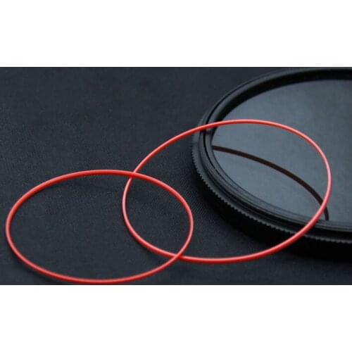 Free Shipping 1pc New 0.6mm Thick Red Gasket for Watch Back Case 16.5~24.5mm Size