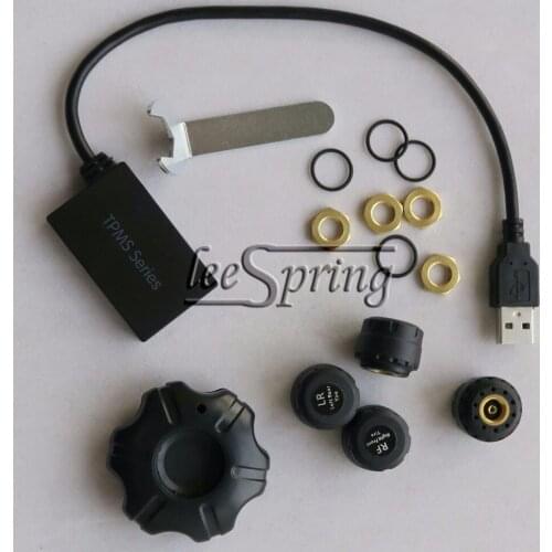 Wireless Tire Pressure Monitoring system Designed for Android OS Display (Over 4.2) + 4pcs External Sensor