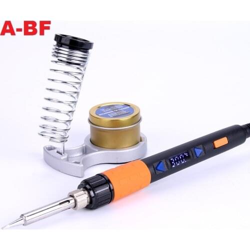 A-BF GT90E 90W Digital LCD Electric Soldering Iron Kit Temperature Adjustable 220V Soldering Iron Tips Soldering Iron Stand