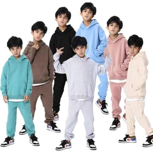 2021 Kids Tales New Arrival Autumn Children Clothes Set Baby Boys Girls Cozy Cotton Tracksuit Fashion Kids School Uniform Outfit