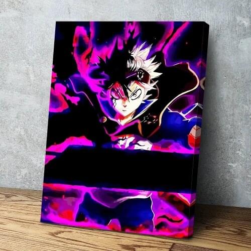 Home Decor Black Clover Canvas Painting Japan Fight Anime Role Pictures Wall Art HD Prints Modular Poster Frame For Living Room