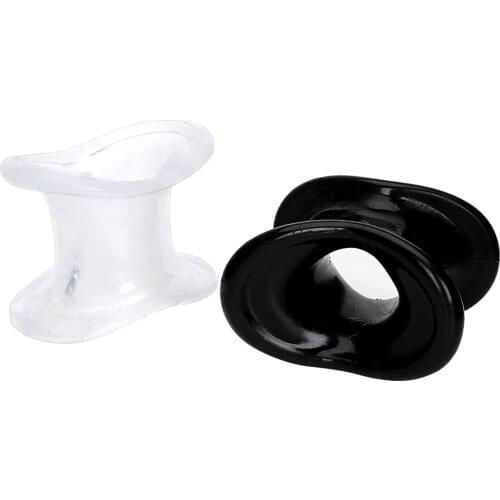 IKOKY Delay Ejaculation Scrotum Stretcher Male Chastity Device Silicone Penis Ring Sex Toys For Men