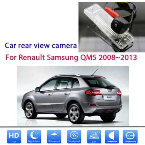 Rear View camera For Renault Samsung QM5 2008 2009 2010 2011 2012 2013 CCD Night Vision Reverse license plate Camera Waterproof