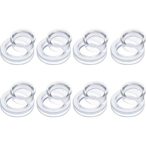 8 Pieces Umbrella Hole Ring Plug And Cap Set For Glass Outdoors Patio Table Deck Yard Beach Table Umbrella Plug, 2 Inch