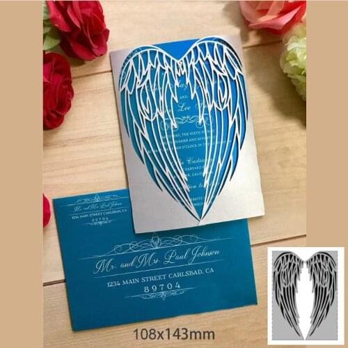 Wing Metal Cutting Dies Stencil Scrapbooking DIY Album Stamp Paper Card Emboss