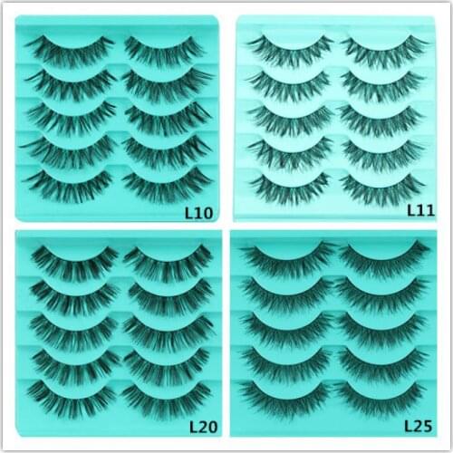 OutTop Cosmetic Fashion 5 Pais Crisscross False Eyelashes Lashes Beauty Hot Eye Lashes 2018 July27