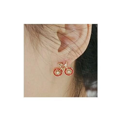Fashion Jewelry Cute Bike Design Bicycle Stud Earrings Retro Statement Earrings Bohemian Womens Earrings