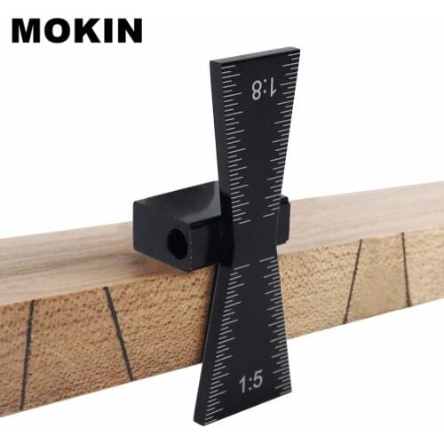 Dovetail Jig Guide Dovetail Marker 1:5 & 1:8 Slopes Aluminum Alloy Scriber Wood Joints Gauge Woodworking Tools