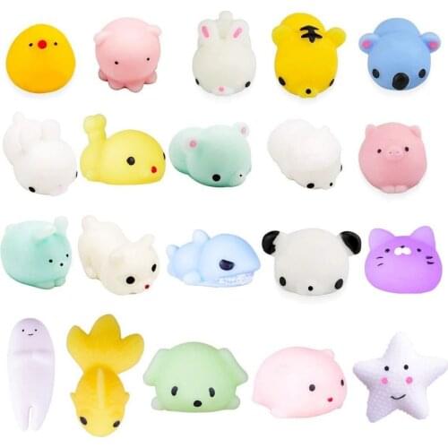 1 Piece Squishy Animal Toy Squeeze Mochi Rising Antistress Abreact Ball Soft Sticky Cute Funny Gift