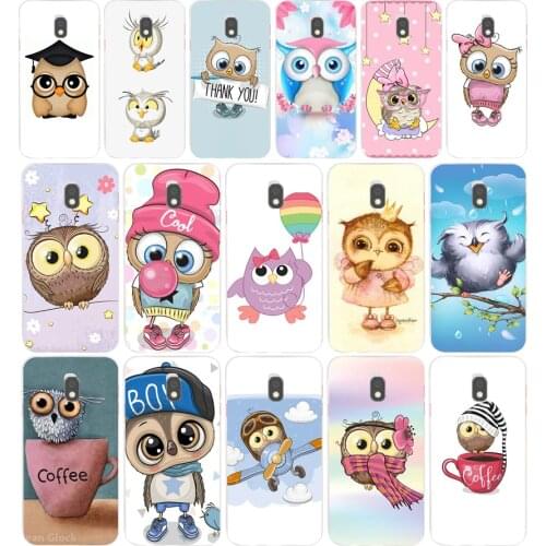 46AA Luxury fashion cute starry owl Soft Silicone Tpu Cover phone Case for Samsung Galaxy J2 J4 Prime J6 Plus J7 2016 2017 case
