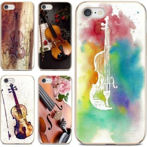 Gothic Girl Violin Watercolor TPU Silicone Case For Huawei Y6 Y5 2019 For Xiaomi Redmi Note 4 5 6 7 8 Pro Mi A1 A2 A3 6X 5X 7A