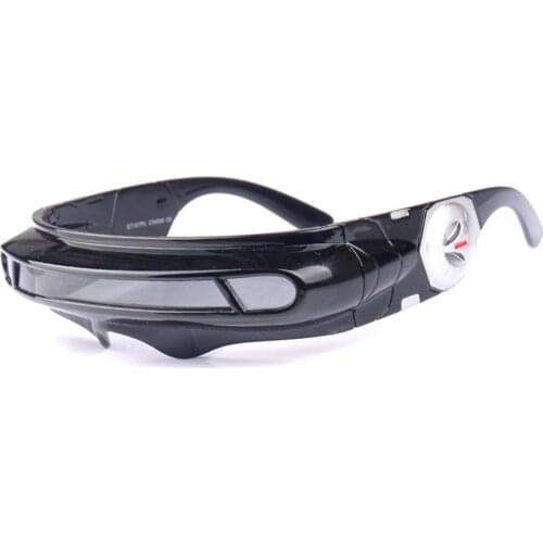 X men Polarized Futuristic Cyclops Monoblock Shield Mirrored Sunglasses Men Wrap Sunglass One Piece Shades Costume Party Flexibl