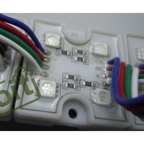 Super Bright SMD5050 RGB 4 LED Module Waterproof IP65 DC12V LED Backlight Advertisement Design LED Module free shipping