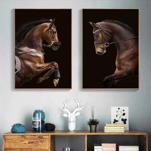 Canvas Painting Horse Poster Canvas Prints Wall Art Painting for Living Room Home Decor Animal Pictures Modern Posters Wall Art