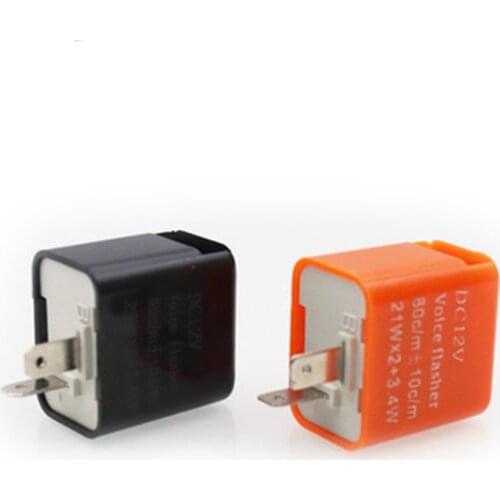 1 PC 12V 2 Pin Motorcycle Blinker Adjustable LED Flasher Relay Turn Signal Indicator Hyper Flashing
