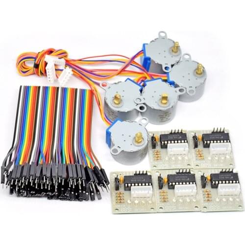 10pcs/lot 28BYJ-48-5V 4 phase Stepper Motor+ Driver Board ULN2003 for Arduino 5 x Stepper motor +5x ULN2003 Driver board