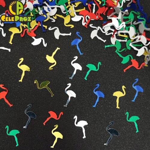 15g Ostrich Table Confetti Grassland Birds Sequin Colorful Ostrich Party Scatters Table Centerpiece Decoration Confetti Supplies