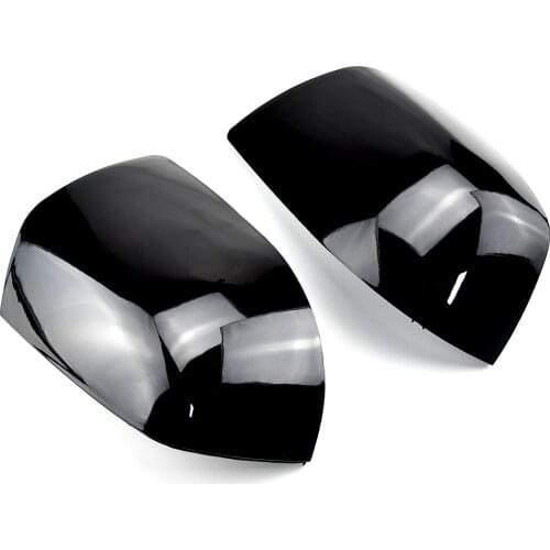 2 pieces For Ford Focus 2005-2008 Carbon black and bright black Mirror Covers Caps RearView Mirror Case Cover