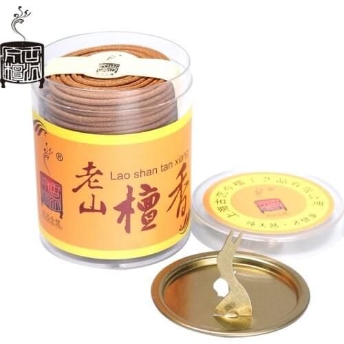54pcs/box 2 hours Santenic laoshan sandalwood incense coil indoor natural incense floweryness soothe the nerves decompression