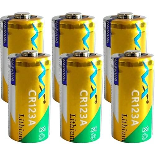 6pcs 3V 2600mAh Lithium Li-ion 16340 Battery CR123A CR17345 KL23a VL123A Batteries 3.7V CR123 for Laser Pen LED Flashlight Cell