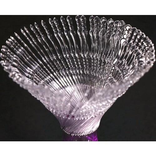 80pcs/bag Disposable Food Grade Plastic Transparent Dessert Cake Snacks Fruit Fork