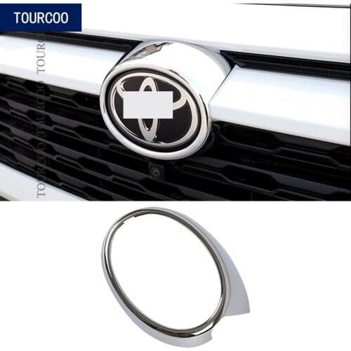 Car Styling Molding Trim Sticker for Toyota RAV4 2019 2020 Exterior Car Front Logo Cover Trim Sticker