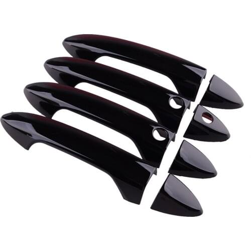 Beler 8Pcs/Set Side Door Handle Cover Trim With Smart Keyless Hole Fit For Honda Accord 9th 2013-2015 2016 2017 Glossy Black