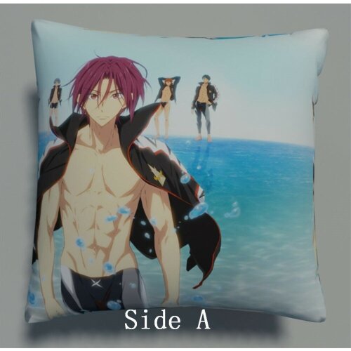 Free! Anime Manga Nanase Haruka Rin Matsuoka Two Side Pillow Cushion Case Cover Home/bed/sofa/car Decore 40*40cm Pillowcase Gift