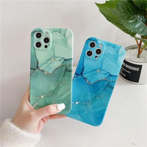 Glitter Phone Case Marble Color Sky Cloud Nature Pattern Case for iPhone 12 Pro Max 12 mini 7 8 Plus X XS XR 10 Max Dreamy Cover